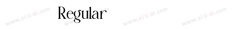 标小智无界黑 Regular字体转换